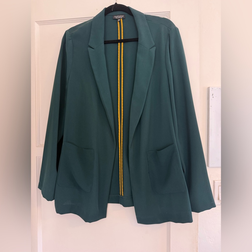 Topshop Teal Blazer